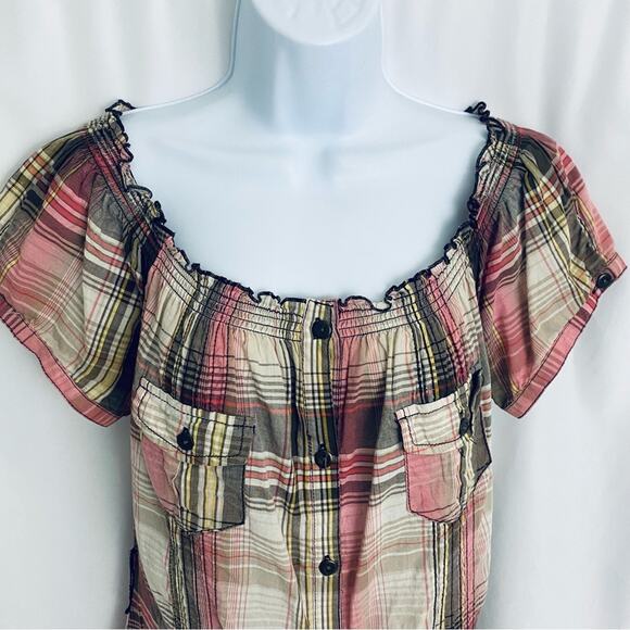 FANG Plaid Tunic Size Large - Picture 2 of 11